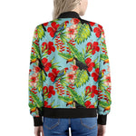 Toucan Parrot Tropical Pattern Print Women's Bomber Jacket