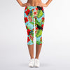 Toucan Parrot Tropical Pattern Print Women's Capri Leggings