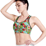 Toucan Parrot Tropical Pattern Print Women's Sports Bra