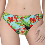 Toucan Parrot Tropical Pattern Print Women's Thong