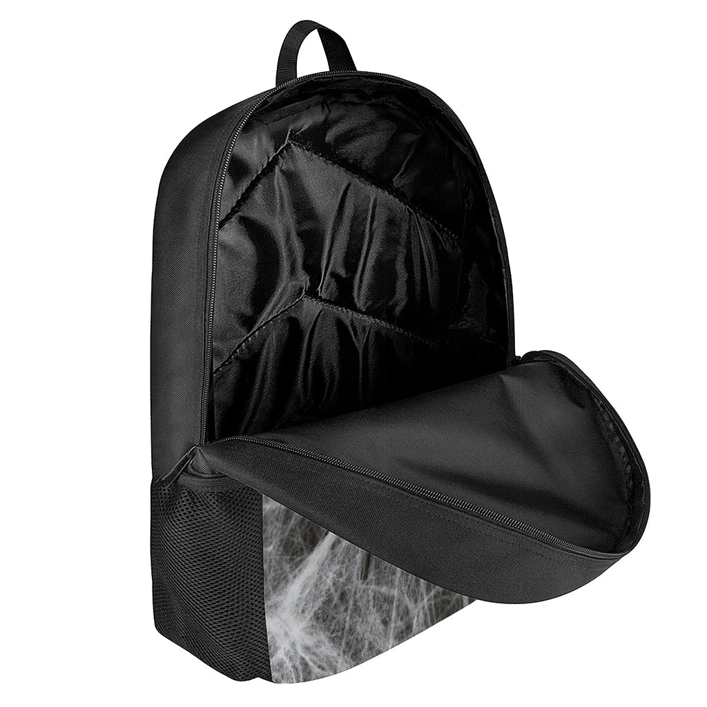 Toy Spiders And Cobweb Print 17 Inch Backpack