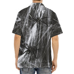 Toy Spiders And Cobweb Print Aloha Shirt