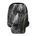 Toy Spiders And Cobweb Print Baby Seat Cover