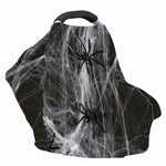 Toy Spiders And Cobweb Print Baby Seat Cover
