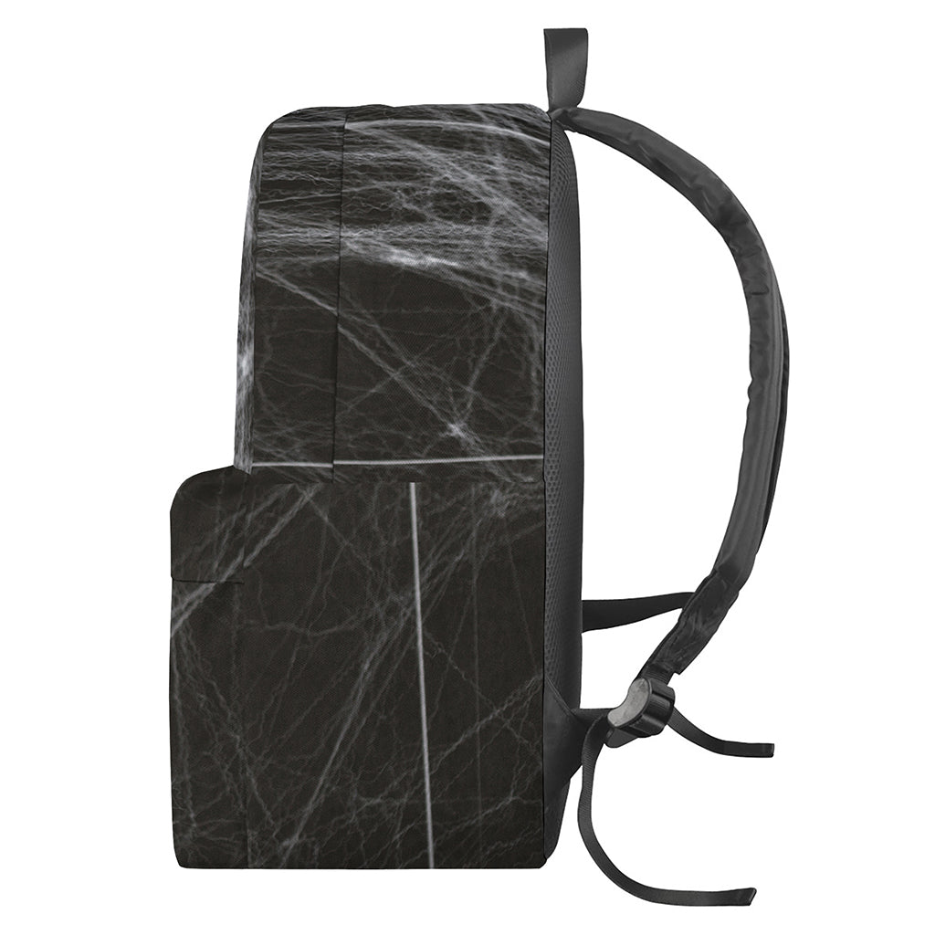 Toy Spiders And Cobweb Print Backpack