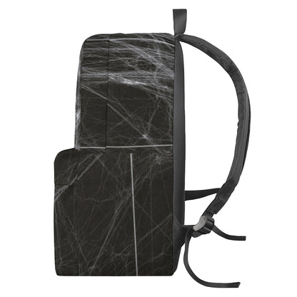 Toy Spiders And Cobweb Print Backpack