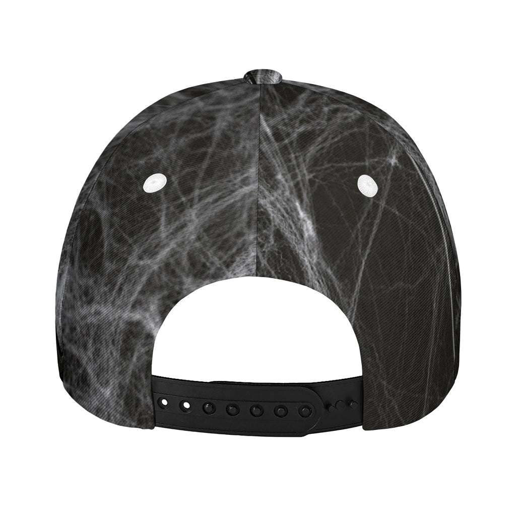 Toy Spiders And Cobweb Print Baseball Cap