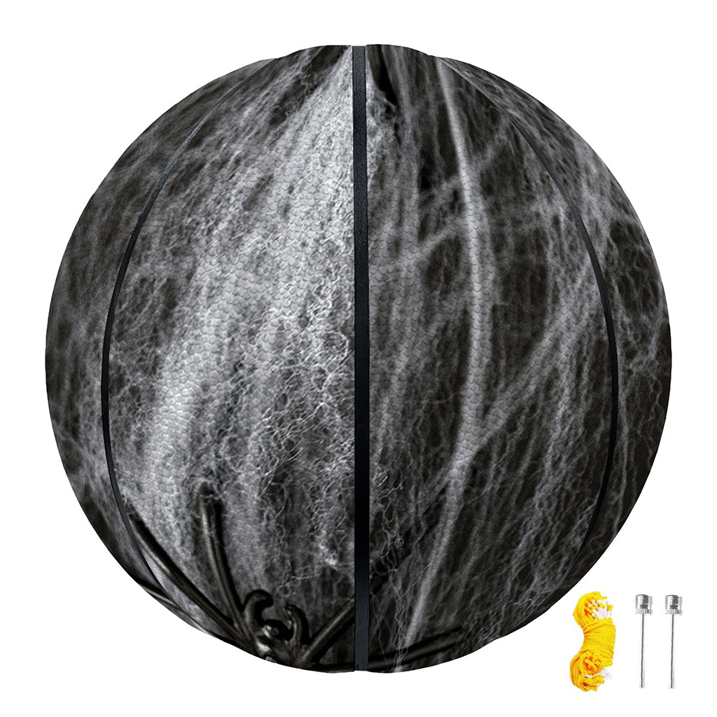 Toy Spiders And Cobweb Print Basketball