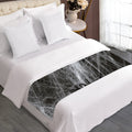 Toy Spiders And Cobweb Print Bed Runner