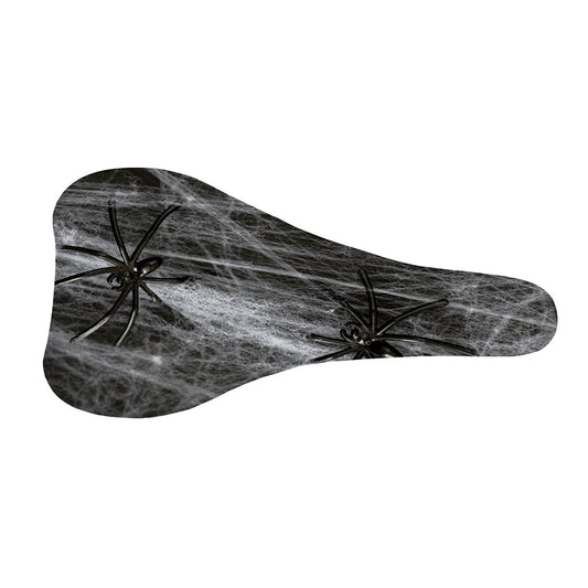 Toy Spiders And Cobweb Print Bicycle Seat Cover