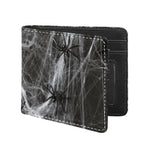 Toy Spiders And Cobweb Print Bifold Wallet