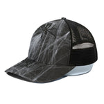 Toy Spiders And Cobweb Print Black Mesh Trucker Cap