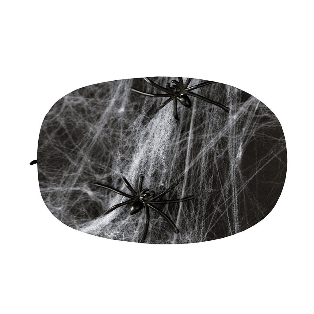 Toy Spiders And Cobweb Print Car Side Mirror Covers