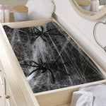 Toy Spiders And Cobweb Print Changing Pad Cover