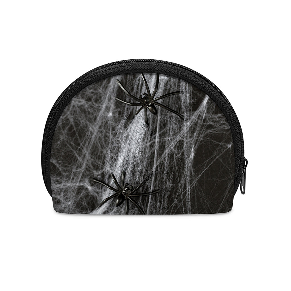 Toy Spiders And Cobweb Print Coin Purse