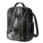 Toy Spiders And Cobweb Print Crossbody Lunch Bag
