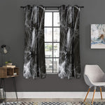 Toy Spiders And Cobweb Print Curtain