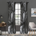 Toy Spiders And Cobweb Print Curtain