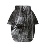 Toy Spiders And Cobweb Print Dog Zip Up Hoodie
