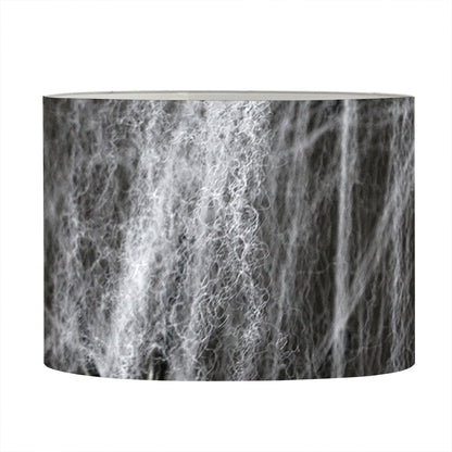 Toy Spiders And Cobweb Print Drum Lamp Shade