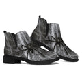 Toy Spiders And Cobweb Print Flat Ankle Boots