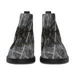 Toy Spiders And Cobweb Print Flat Ankle Boots