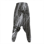 Toy Spiders And Cobweb Print Hammer Pants