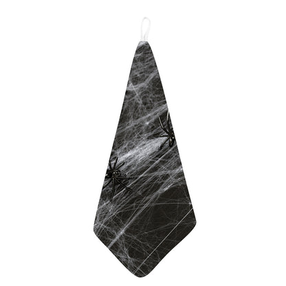 Toy Spiders And Cobweb Print Hand Towel