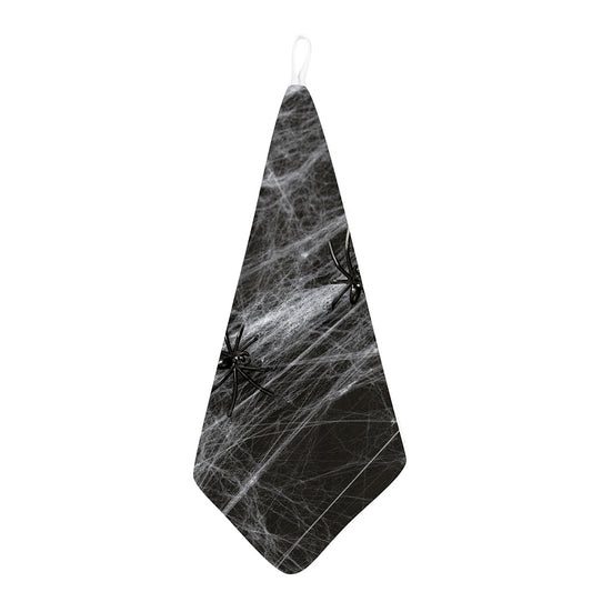 Toy Spiders And Cobweb Print Hand Towel