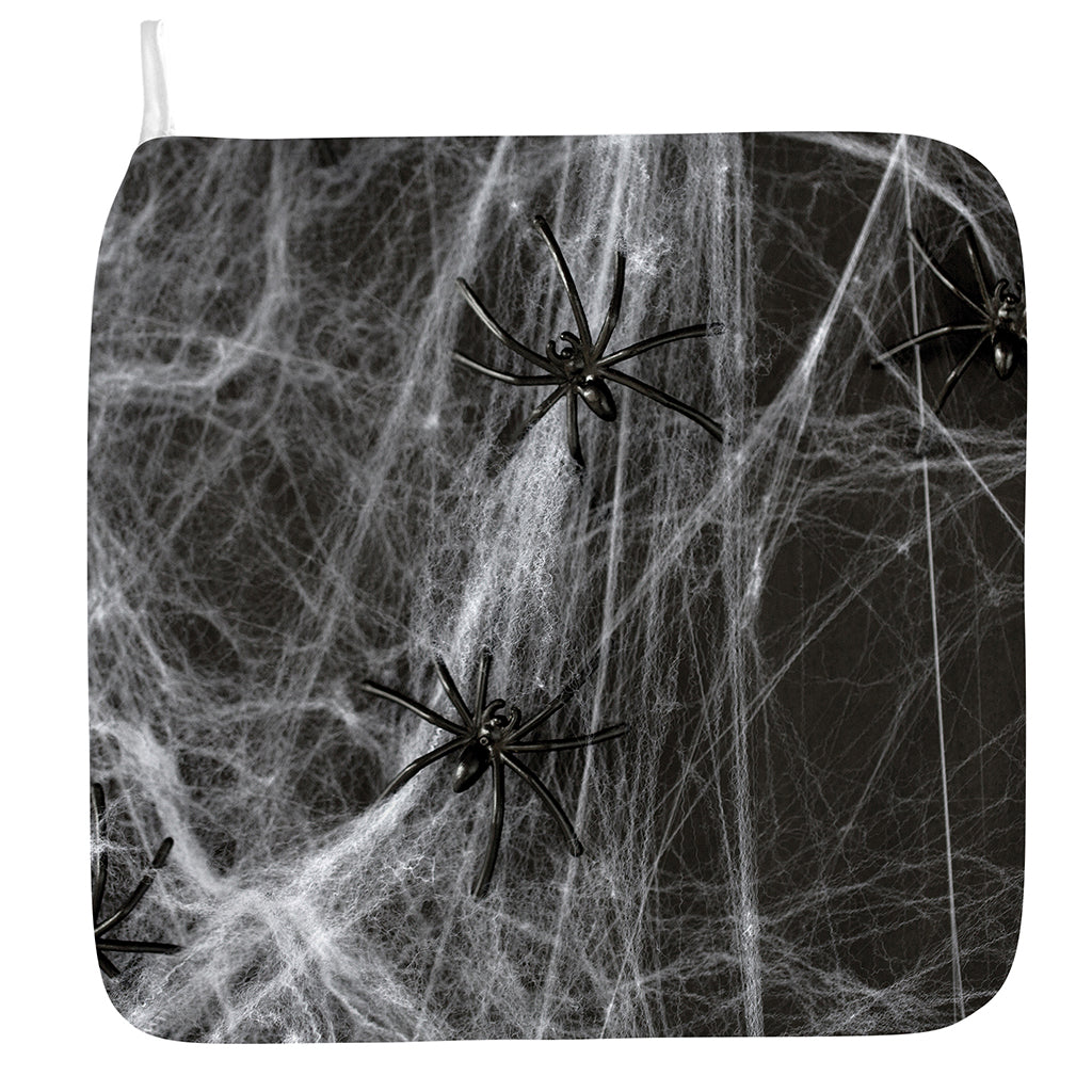 Toy Spiders And Cobweb Print Hand Towel