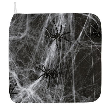 Toy Spiders And Cobweb Print Hand Towel