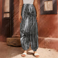 Toy Spiders And Cobweb Print Harem Pants