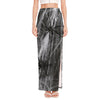 Toy Spiders And Cobweb Print High Slit Maxi Skirt