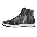 Toy Spiders And Cobweb Print High Top Leather Sneakers