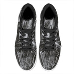 Toy Spiders And Cobweb Print High Top Leather Sneakers