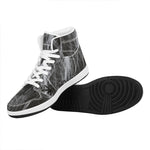 Toy Spiders And Cobweb Print High Top Leather Sneakers