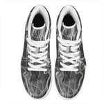 Toy Spiders And Cobweb Print High Top Leather Sneakers