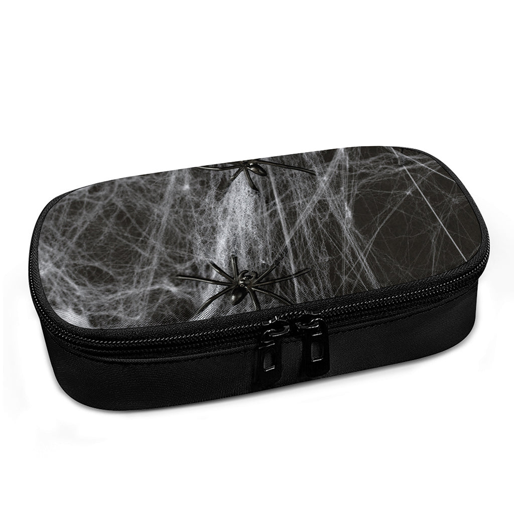 Toy Spiders And Cobweb Print Insulin Cooler Travel Case