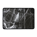 Toy Spiders And Cobweb Print Kitchen Mat
