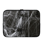 Toy Spiders And Cobweb Print Laptop Sleeve