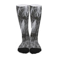 Toy Spiders And Cobweb Print Long Socks