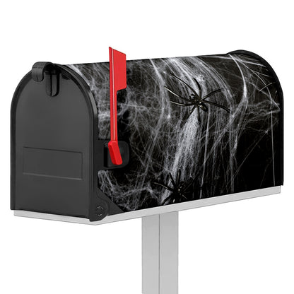 Toy Spiders And Cobweb Print Mailbox Cover