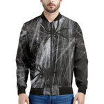 Toy Spiders And Cobweb Print Men's Bomber Jacket