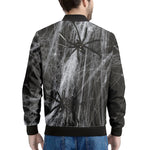 Toy Spiders And Cobweb Print Men's Bomber Jacket