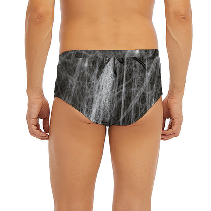 Toy Spiders And Cobweb Print Men's Briefs