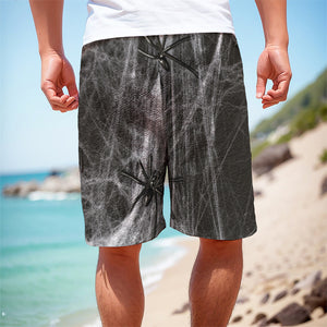 Toy Spiders And Cobweb Print Men's Cargo Shorts