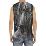 Toy Spiders And Cobweb Print Men's Fitness Tank Top