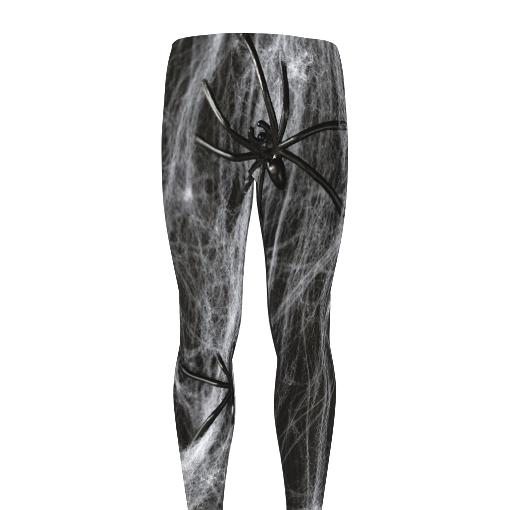 Toy Spiders And Cobweb Print Men's leggings