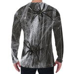 Toy Spiders And Cobweb Print Men's Long Sleeve T-Shirt