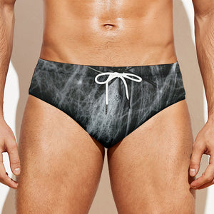 Toy Spiders And Cobweb Print Men's Swim Briefs